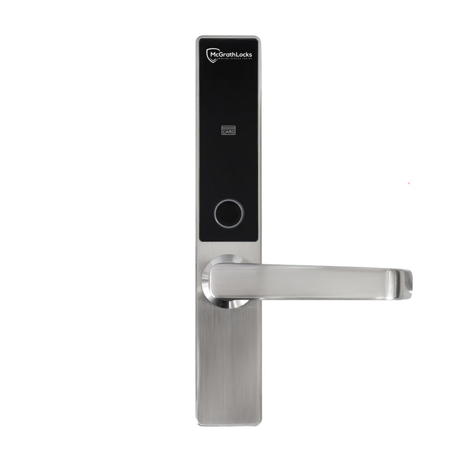 McGrath Locks Hamilton Wi-Fi Smart Lever Lock | Tubular Latch adjustable 2 3/8"-2 3/4" | Compatible with Adams Rite Deadlatch | McGrath Locks G5 Wi-Fi Gateway included (2.4GHz and 5GHz compatible).