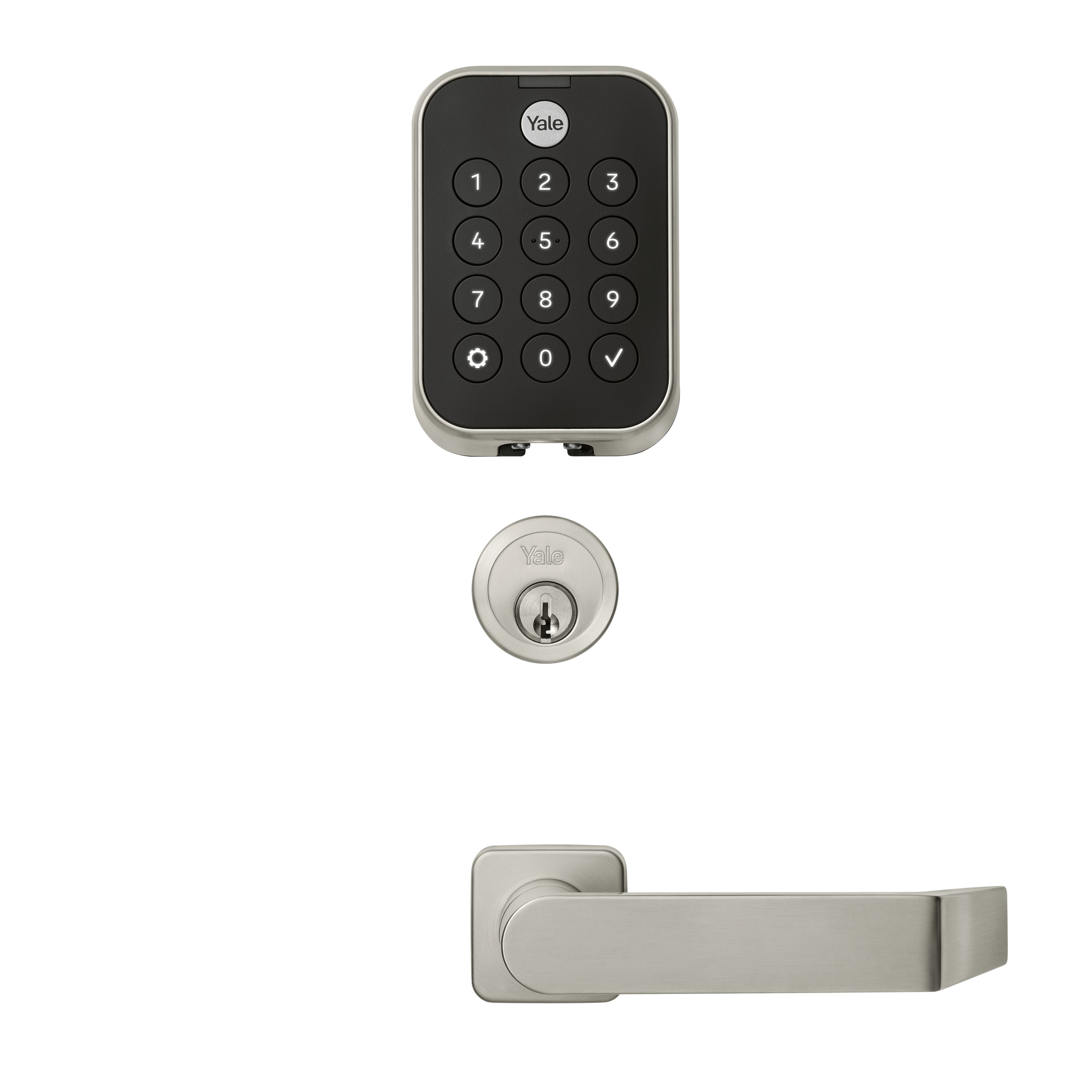 Yale Pro 2 Commercial Mortise Keypad Lock with Augusta Lever & Deadbolt Keyed YMM614-DB