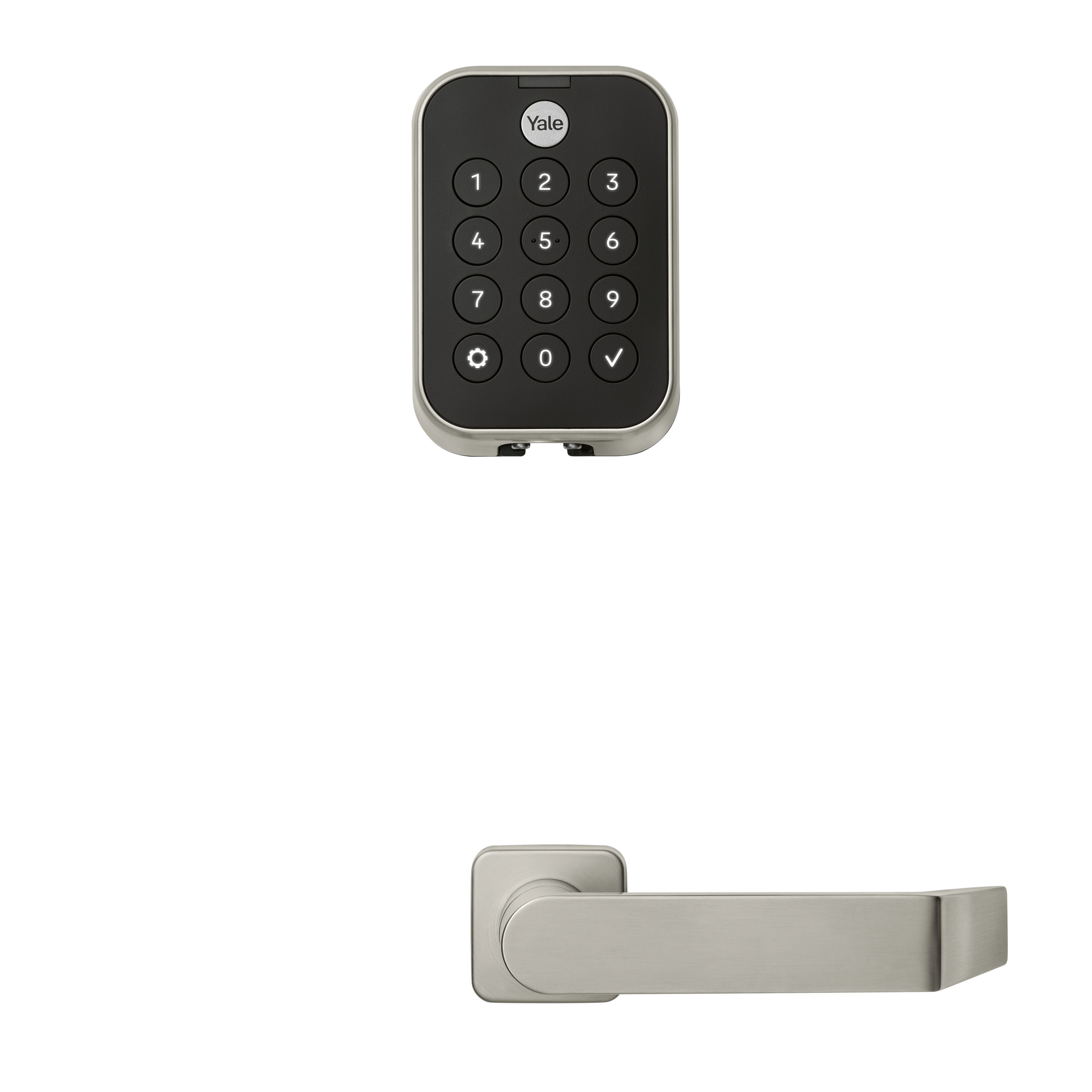 Yale Pro 2 Commercial Mortise Keypad Lock with Augusta Lever & Deadbolt Key-free YMM634-DB
