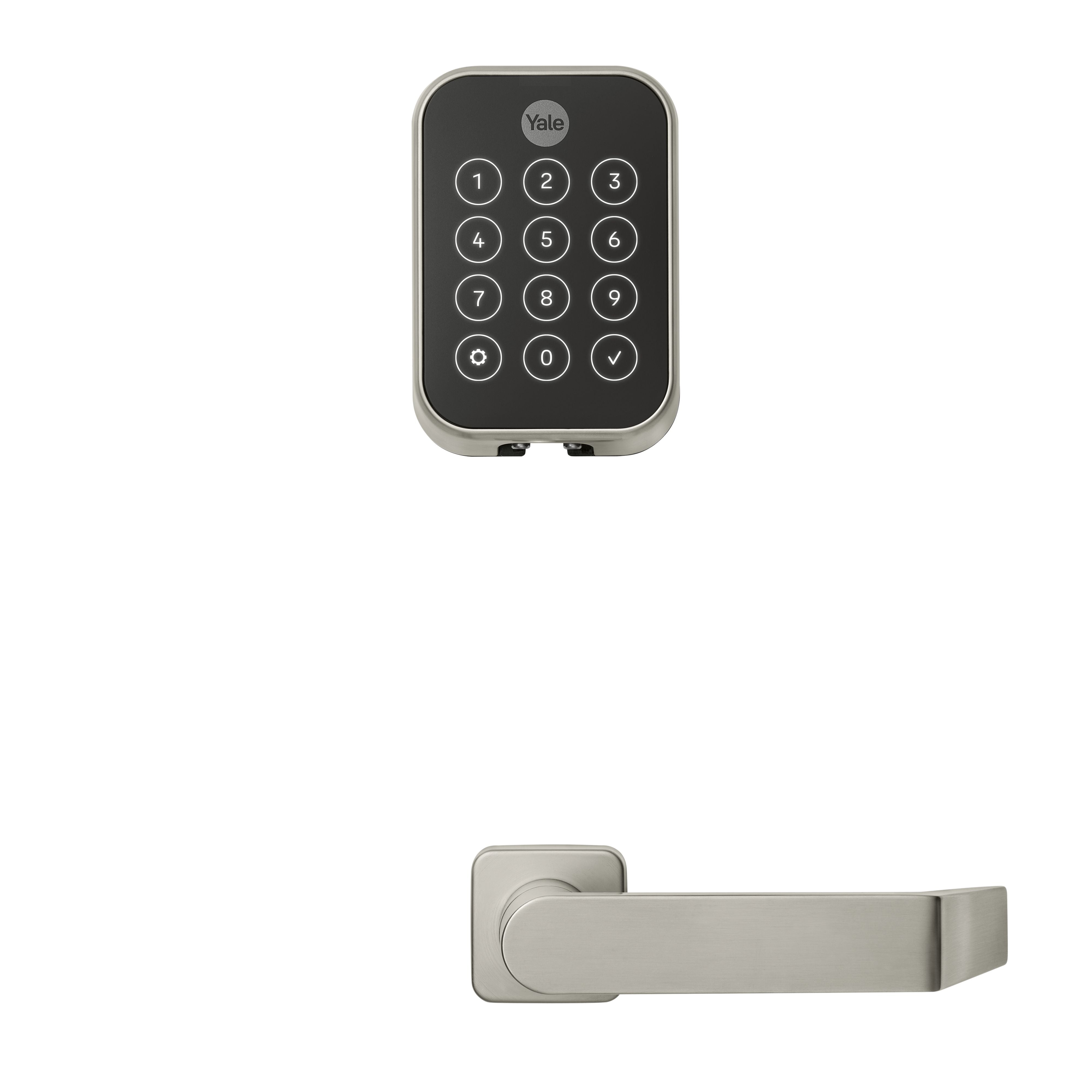Yale Pro 2 Commercial Mortise Touch Screen Lock with Augusta Lever & Deadbolt  Key-free YMM644-DB