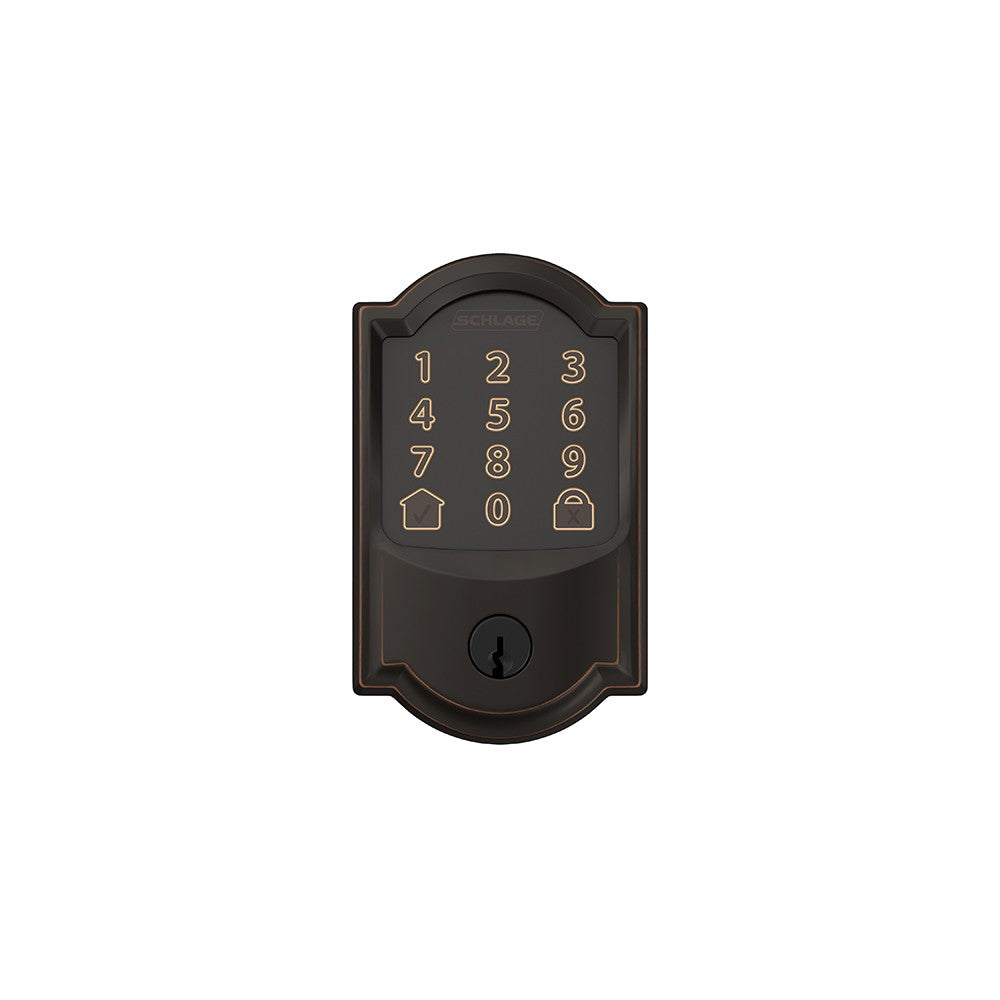 Schlage Encode BE 489 Deadbolt Camelot Trim